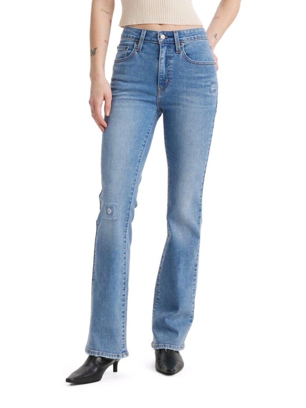 Levi's Light Blue High-Rise Bootcut Jeans